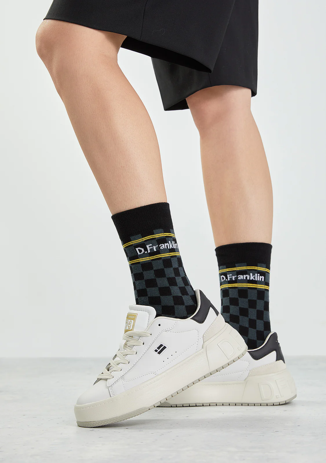 Check Socks Black - Image 3