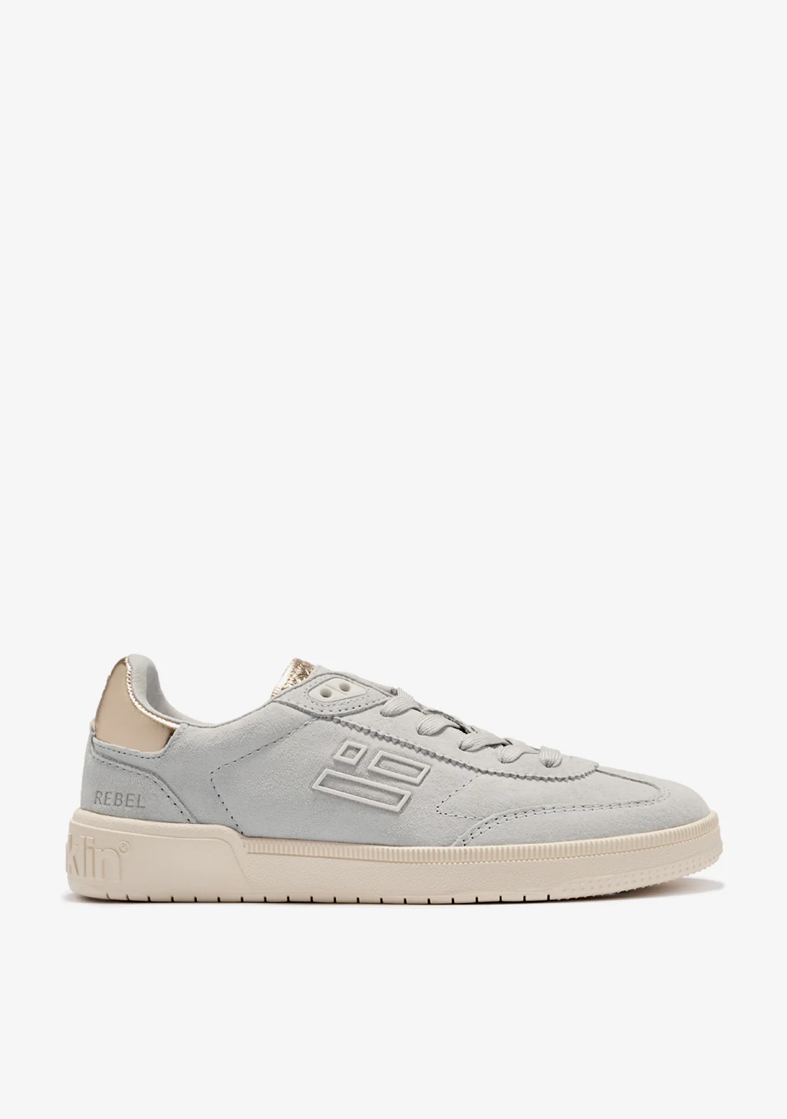 Rebel Suede Cool Grey / Gold Met