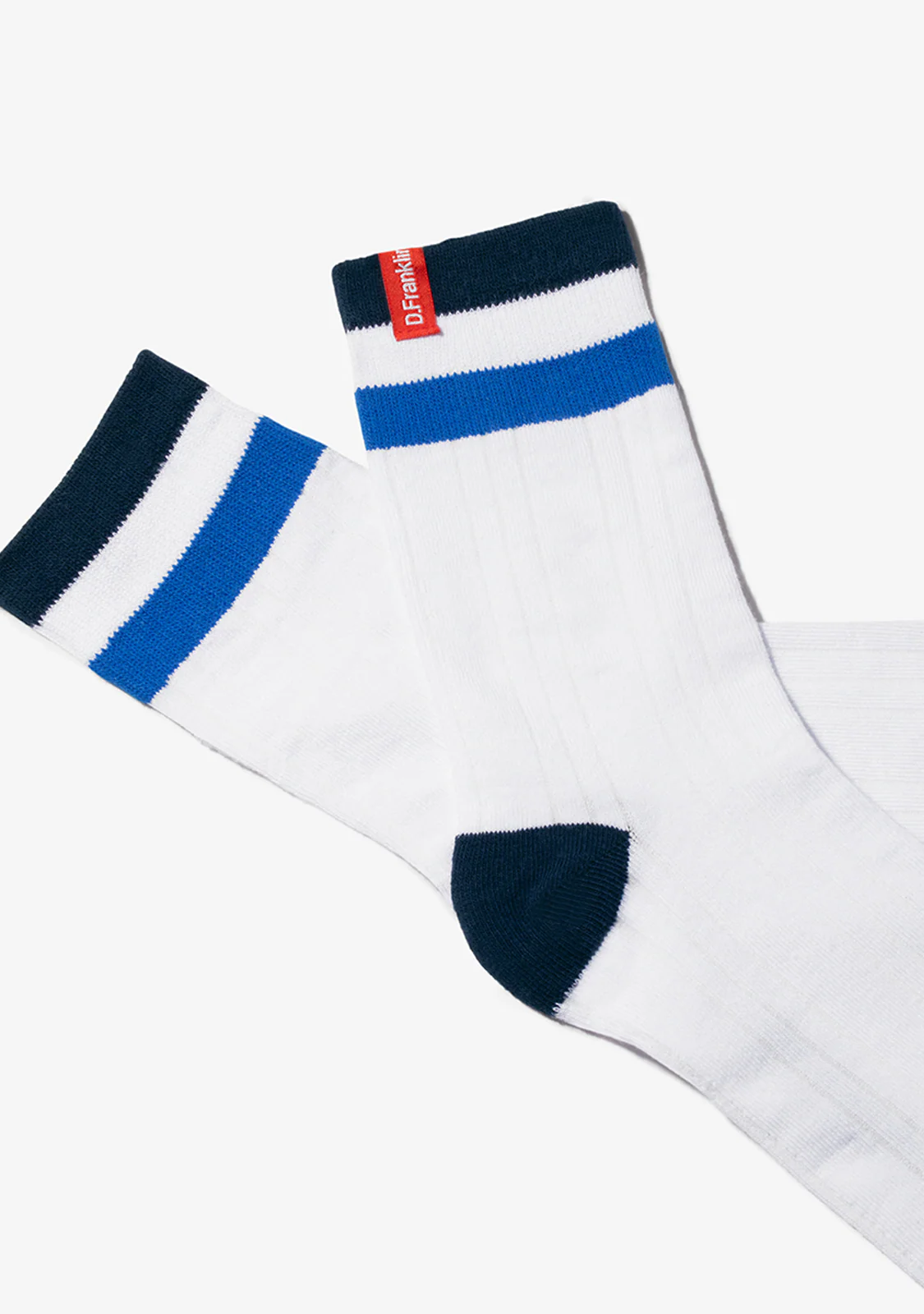 Retro 3 Stripes Cuff Socks 2 Pack Sand-White - Image 3