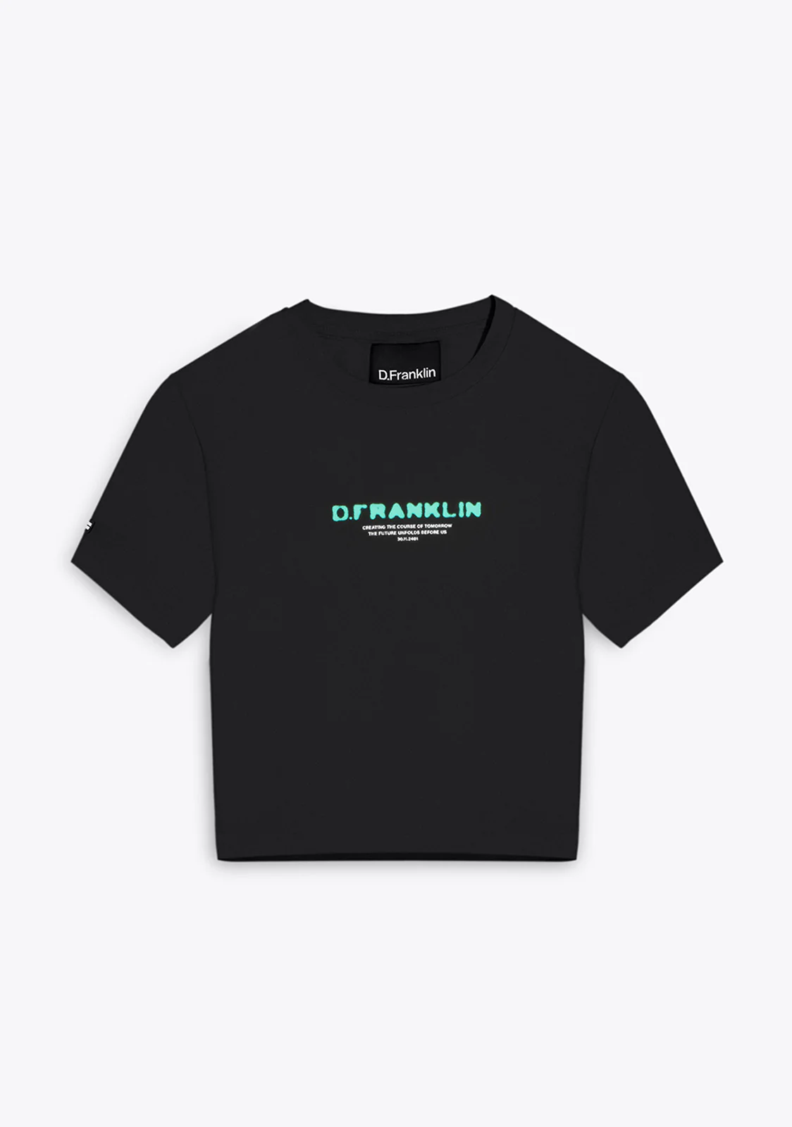 Tomorrow Cropped T-Shirt Black