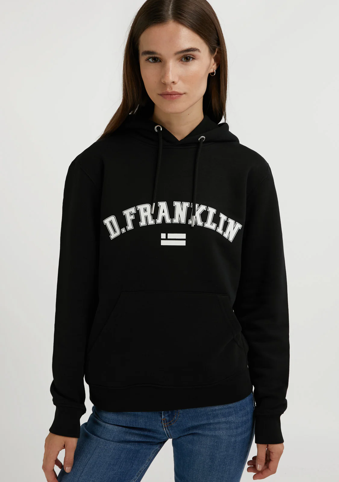 Varsity Hoodie Black / White - Image 2