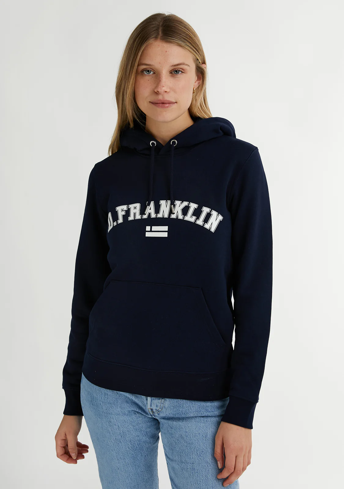 Varsity Hoodie Navy / White - Image 2